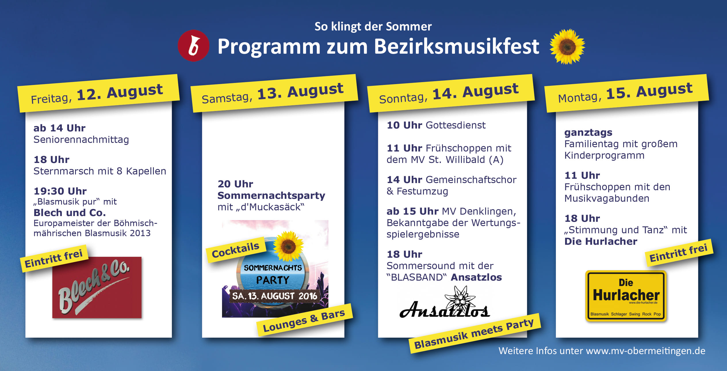 Bezirksmusikfest - eine gelungene Veranstaltung