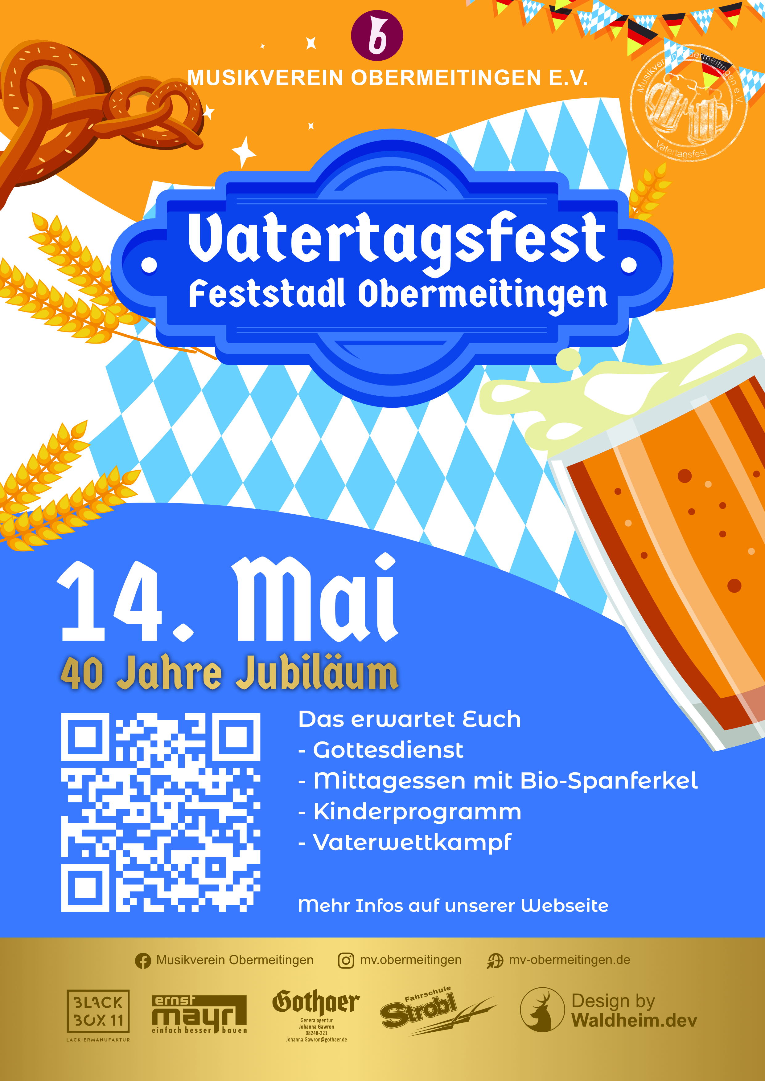 Vatertagsfest 2026 - 40 Jahre MVO Jubiläum
